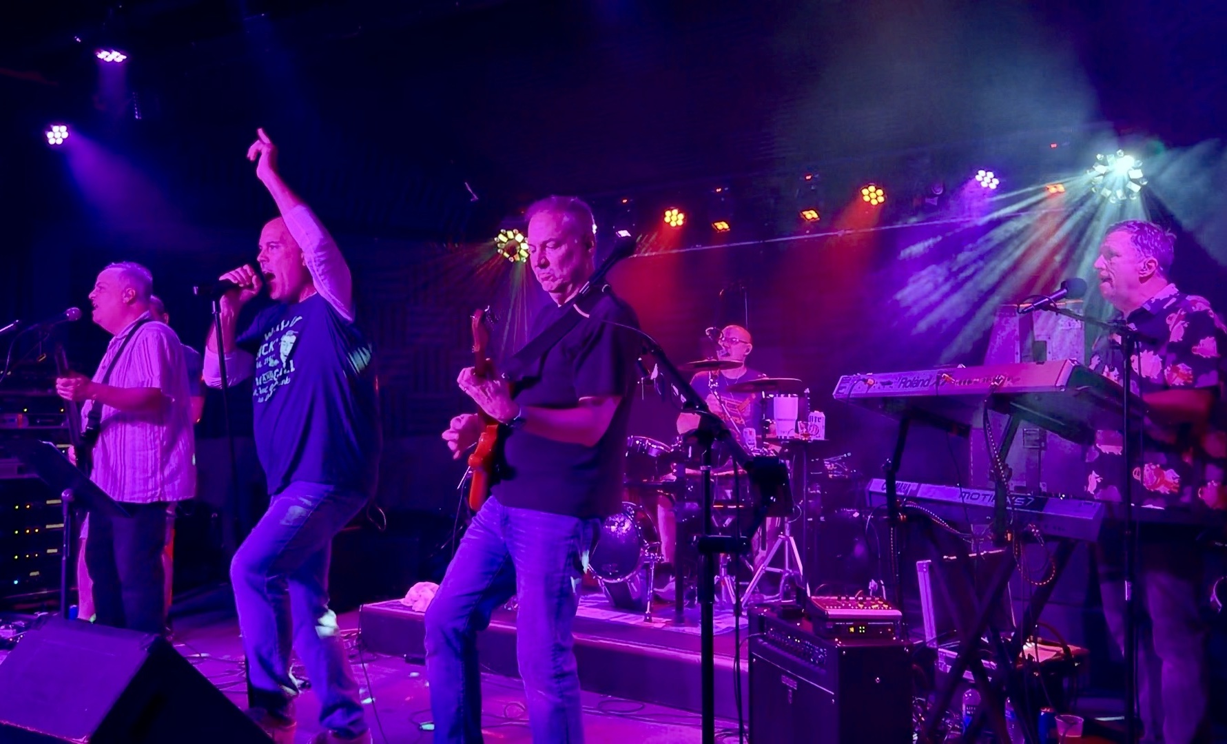 full band on stage