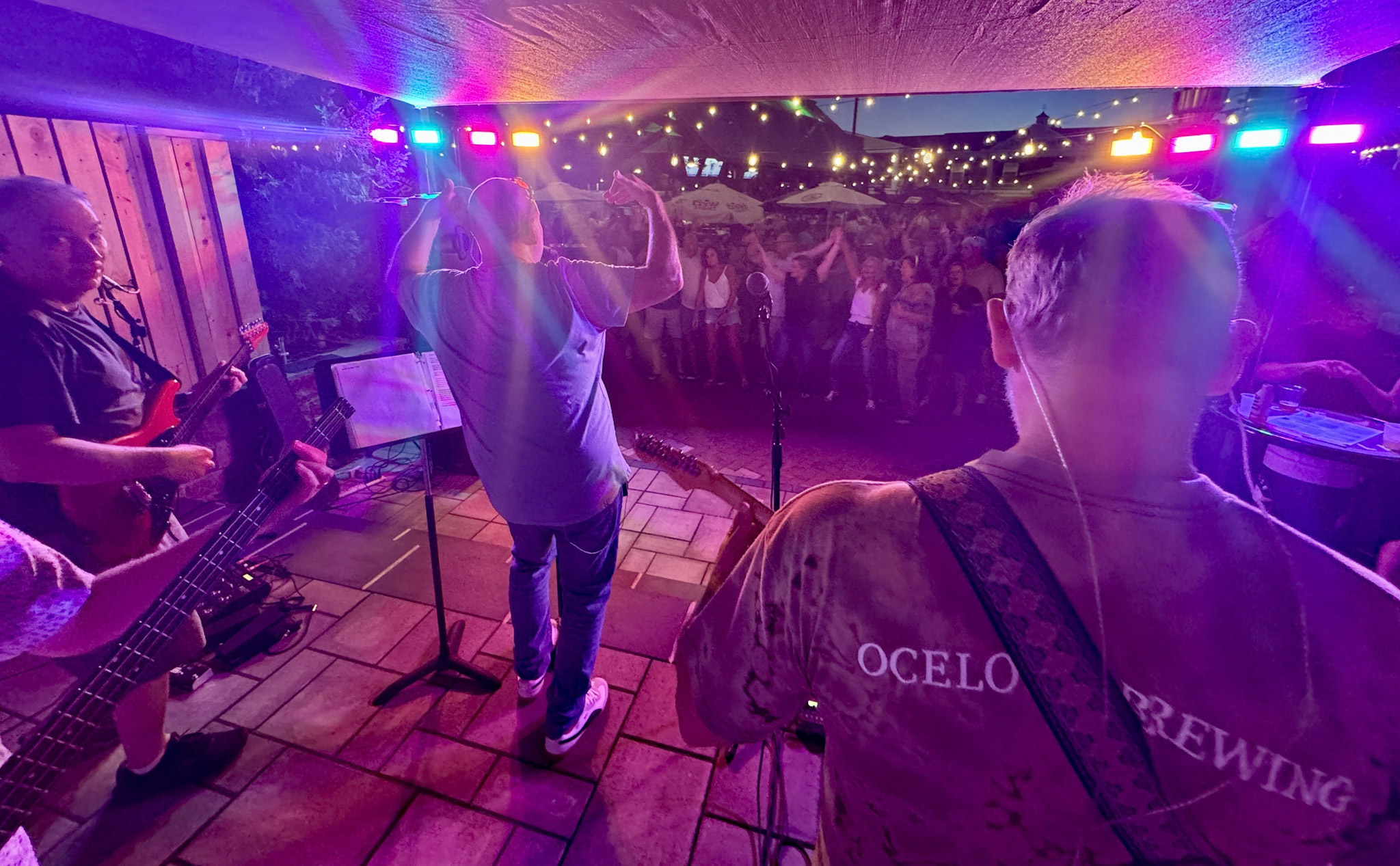 band view of crowd